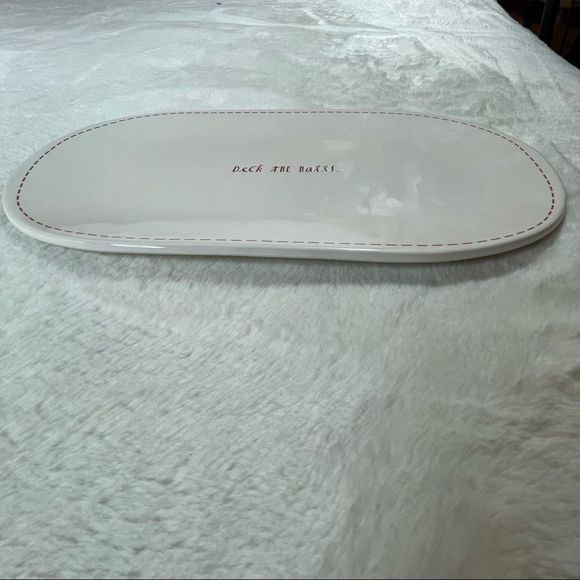 Rae Dunn Deck the Halls Serving Platter Artisan Collection by Magenta Plate - Picture 5 of 9